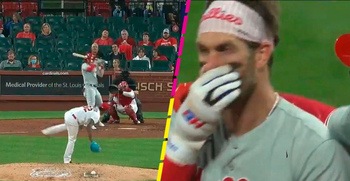 ¿Cómo se encuentra Bryce Harper tras de un golpe al rostro con una pelota a 156 km/h?