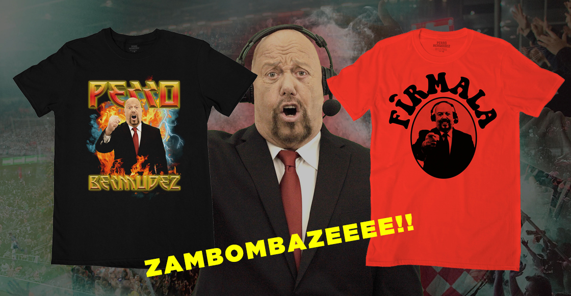 ¡Zambombazeee! El 'Perro' Bermúdez presenta su colección de playeras