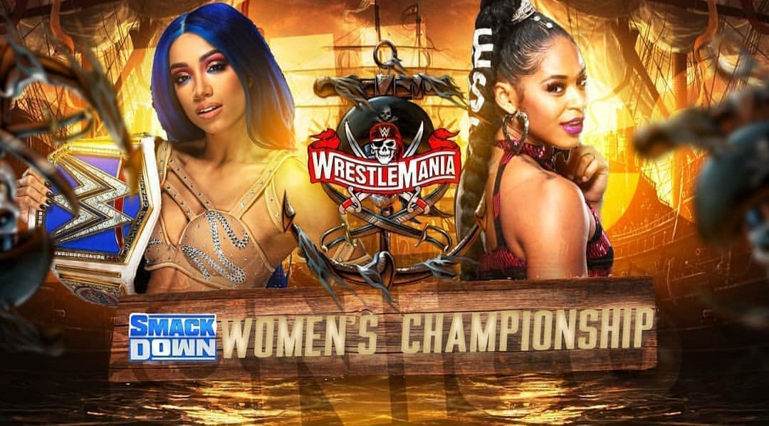 Sasha Banks vs Bianca Belair en Wrestlemania 37