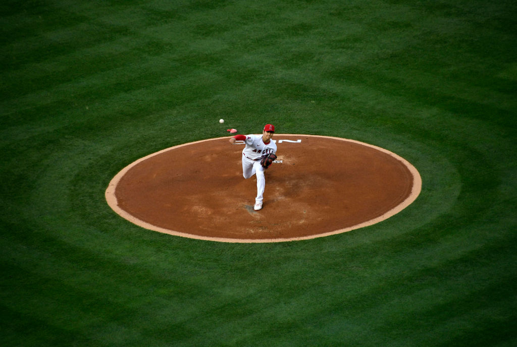Shohei Ohtani como pitcher ante White Soxs
