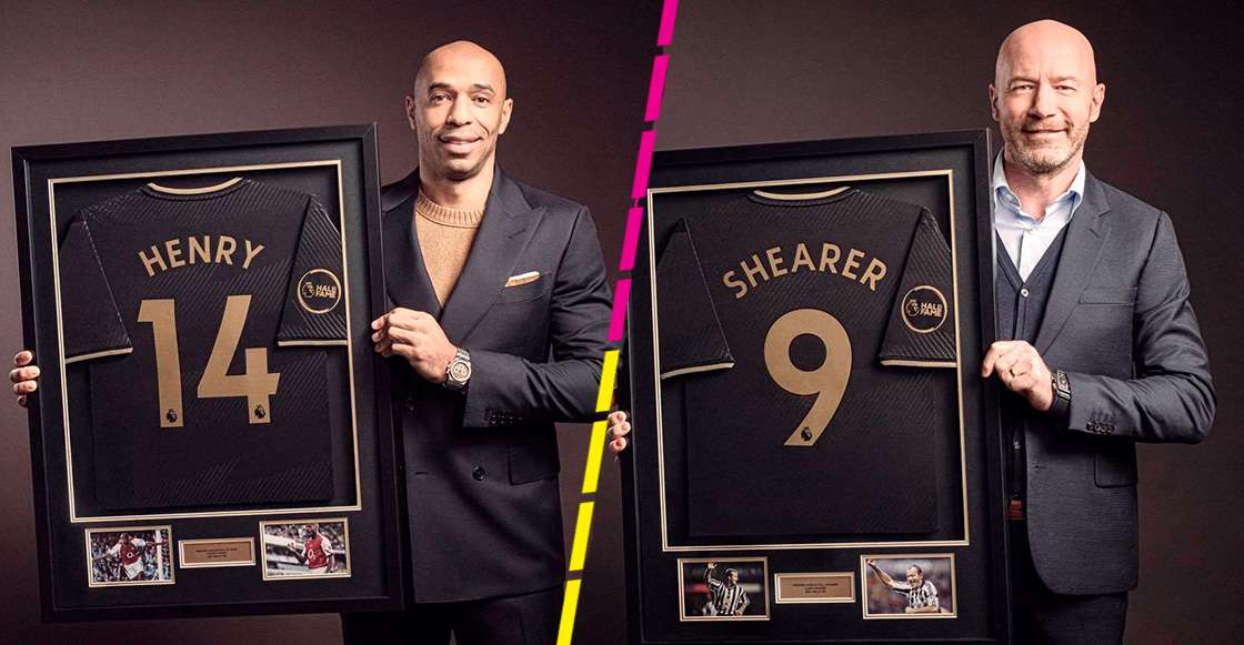 Thierry Henry y Alan Shearer son los primeros 2 miembros del Salón de la Fama de la Premier League