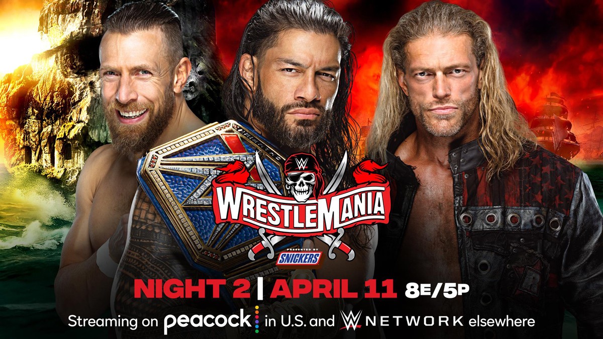 Edge vs Daniel Bryan vs Roman Reings Wrestlemania 37