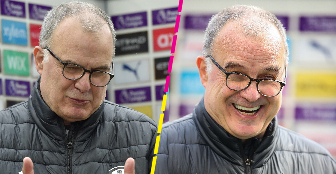 A Marcelo Bielsa le ganó la risa después del triunfo del Leeds ante Manchester City