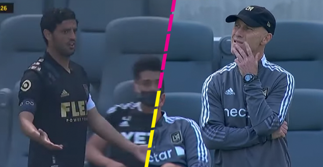 En enojo de Carlos Vela tras ser sustituido por error a los 22 minutos con el LAFC
