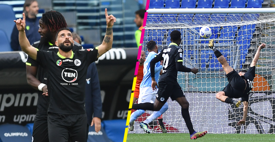 ¡Directo al Puskas! El golazo de chilena del modesto Spezia frente a la Lazio