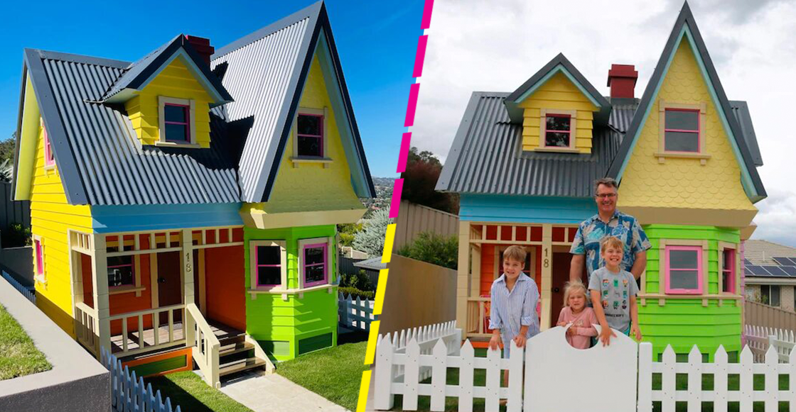 ¿El mejor papá del mundo? Hombre construye y recrea la casa de 'Up' para su hijo