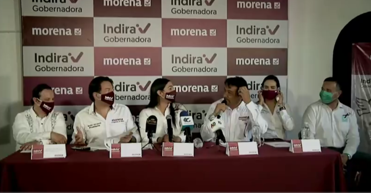 Dirigente de Morena presenta a Mario Delgado como presidente ¡del PRI!