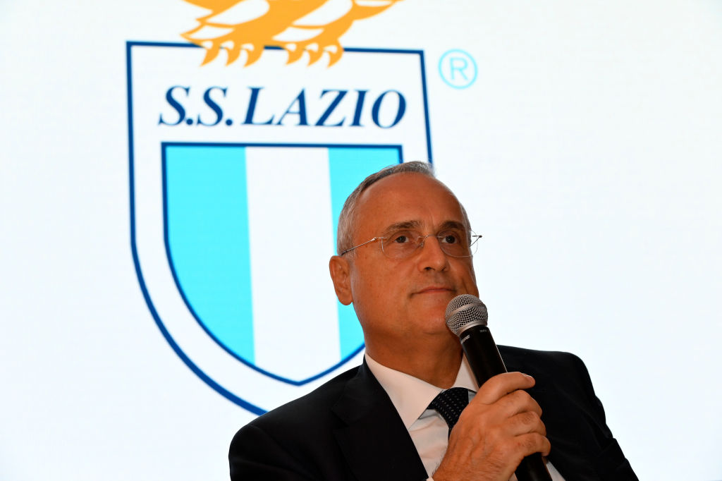 Claudio Lotito presidente de la Lazio