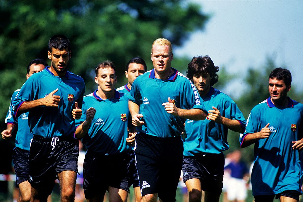 Josep Guardiola y Ronald Koeman
