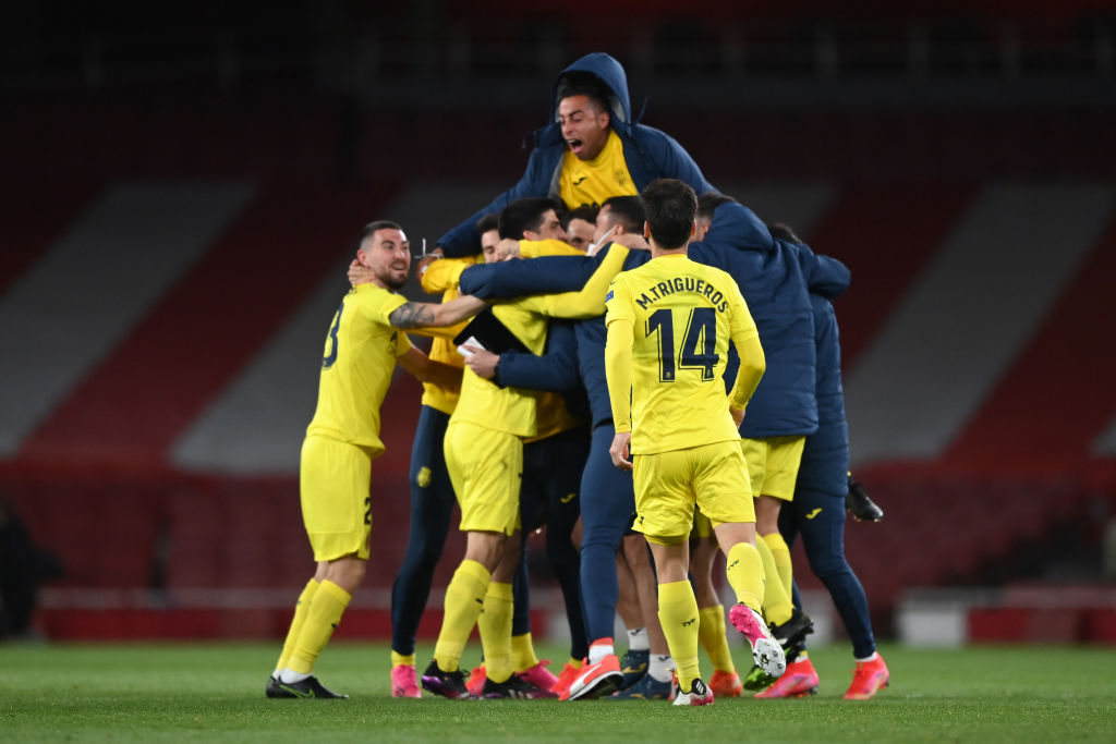 Villarreal celebra el pase a la final de la Europa League