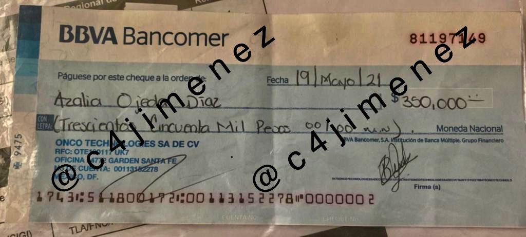 Chismecito: Ex-concursante de 'Big Brother' es detenida en el Edomex con un cheque robado
