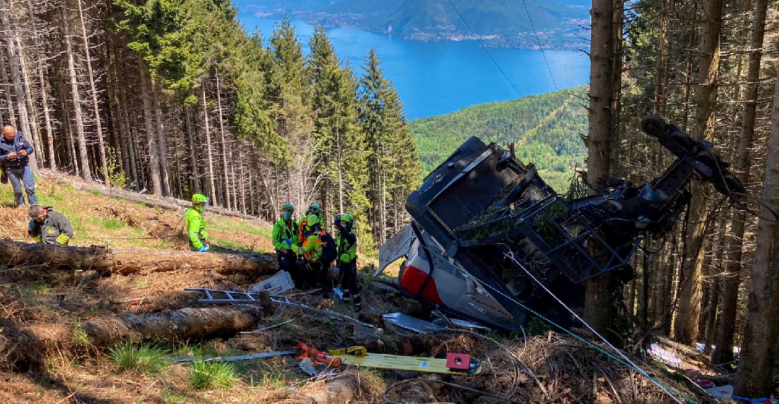 Tragedia en Italia: La caída de un teleférico deja 13 personas muertas