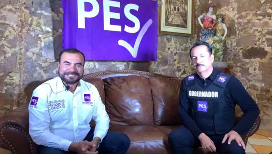 Candidato del PES en Sinaloa hace campaña con chaleco antibalas