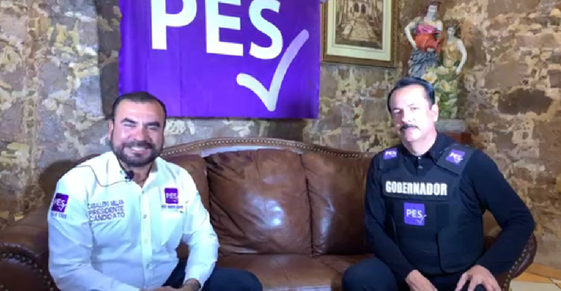 Candidato del PES en Sinaloa hace campaña con chaleco antibalas