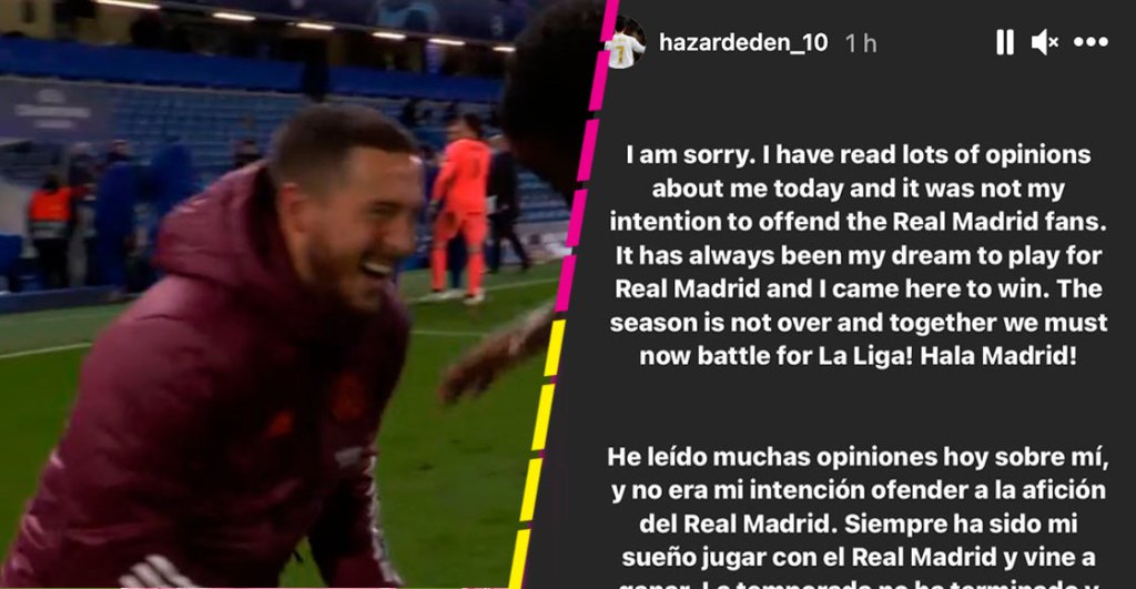 ¿Por qué el madridismo enfurece con Hazard pese a sus disculpas en Instagram?