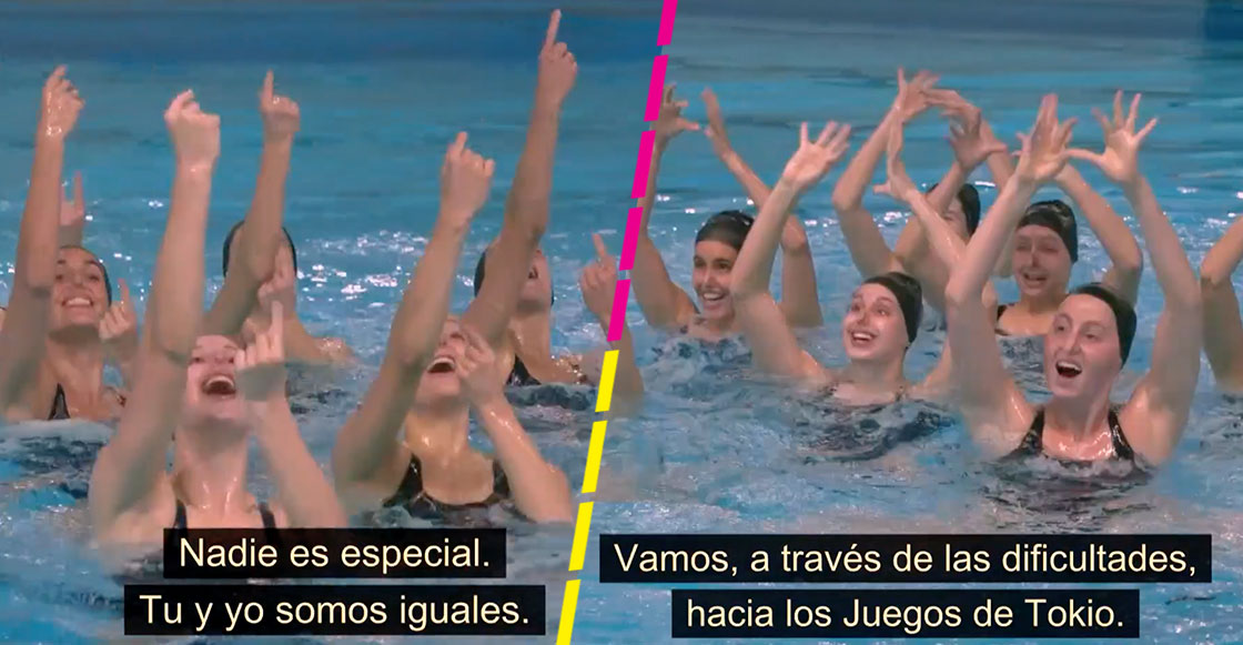 Equipo español de nado sincronizado prepara rutina con lenguaje de señas para Tokio 2020
