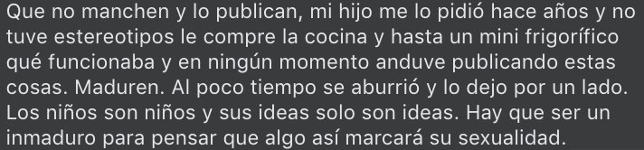“No quiero ser niña, quiero ser chef": Niño se viraliza por pedir cocina de juguete