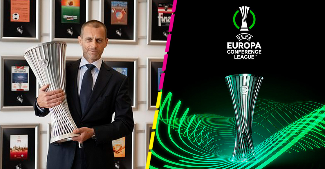 La UEFA presenta el trofeo que se llevará el ganador de la Conference League