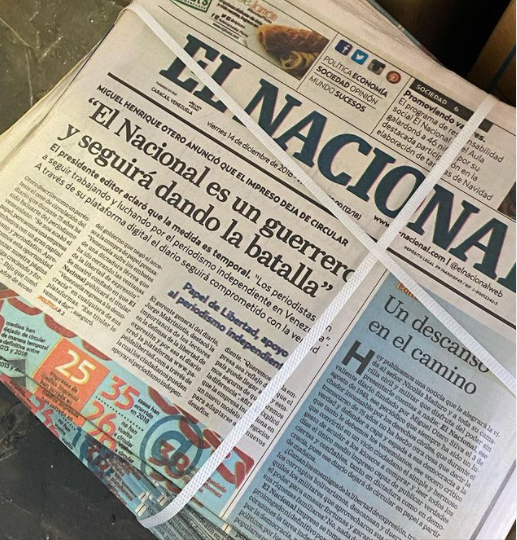 Autoridades de Venezuela embargan la sede del periódico El Nacional por "daño moral"