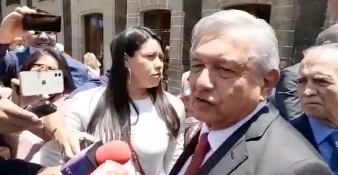 CIUDAD DE MÉXICO, 10JUNIO2021.- Andrés Manuel López Obrador, Presidente de México, se reunió con empresarios en Palacio Nacional, lo acompaño Alfonso Romo, ex Jefe de la Oficina de la Presidencia. A la salida fue entrevistado Antonio Del Valle Perochena, presidente del Consejo Mexicano de Negocios, quien ofreció detalles del encuentro privado, en el cual también estuvieron Carlos Slim Domit y Claudio X. González Laporte.
