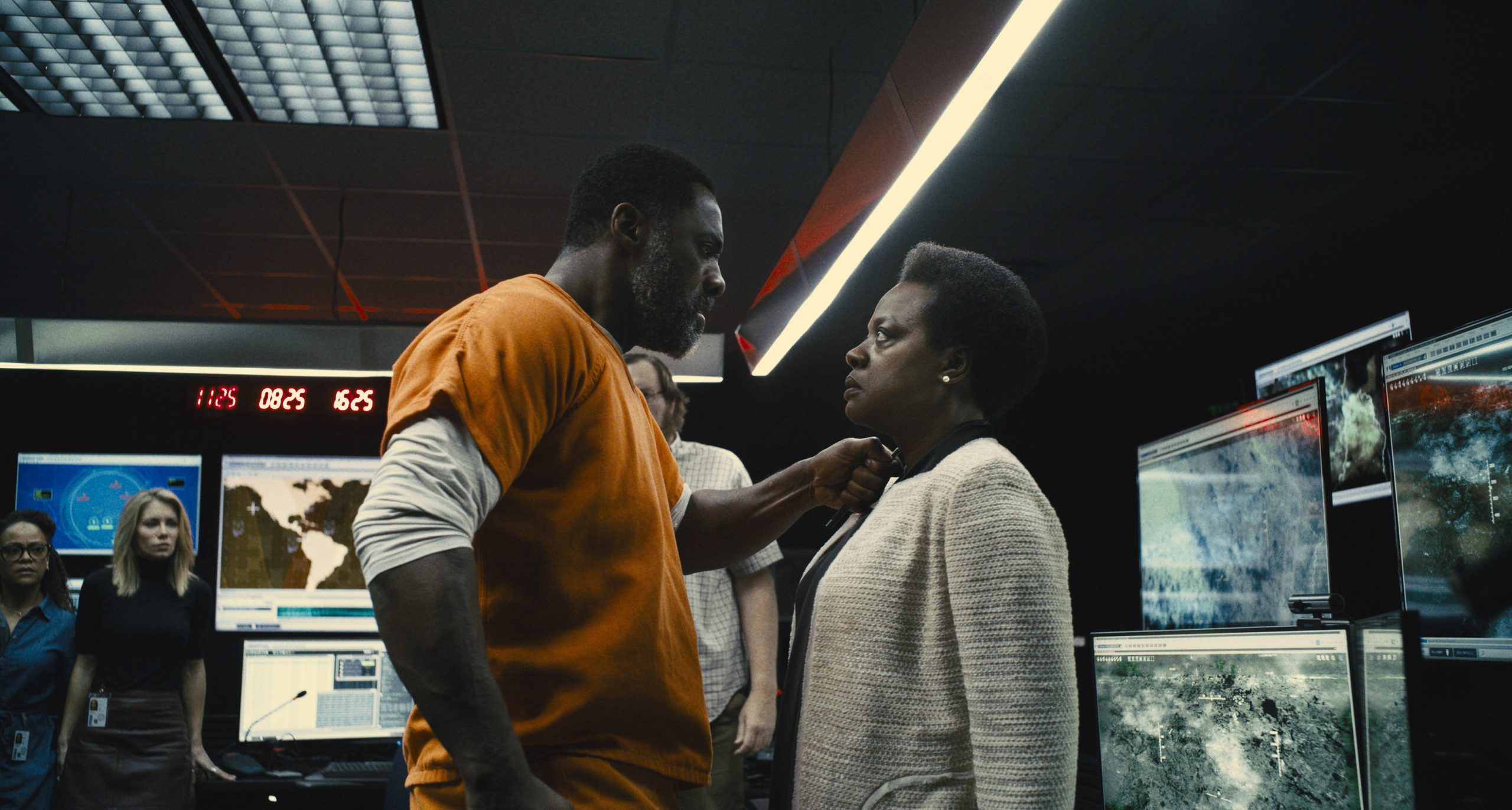 Idris Elba y Viola Davis en ¡The Suicide Squad'.