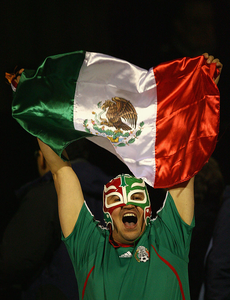 Aficionado con Bandera de México