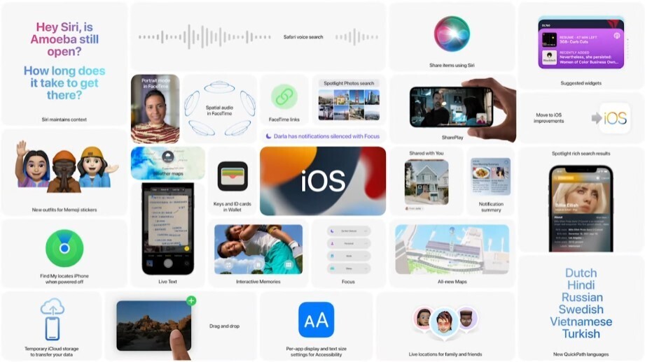 Estas son las novedades que Apple anunció para iOS 15 en la WWDC