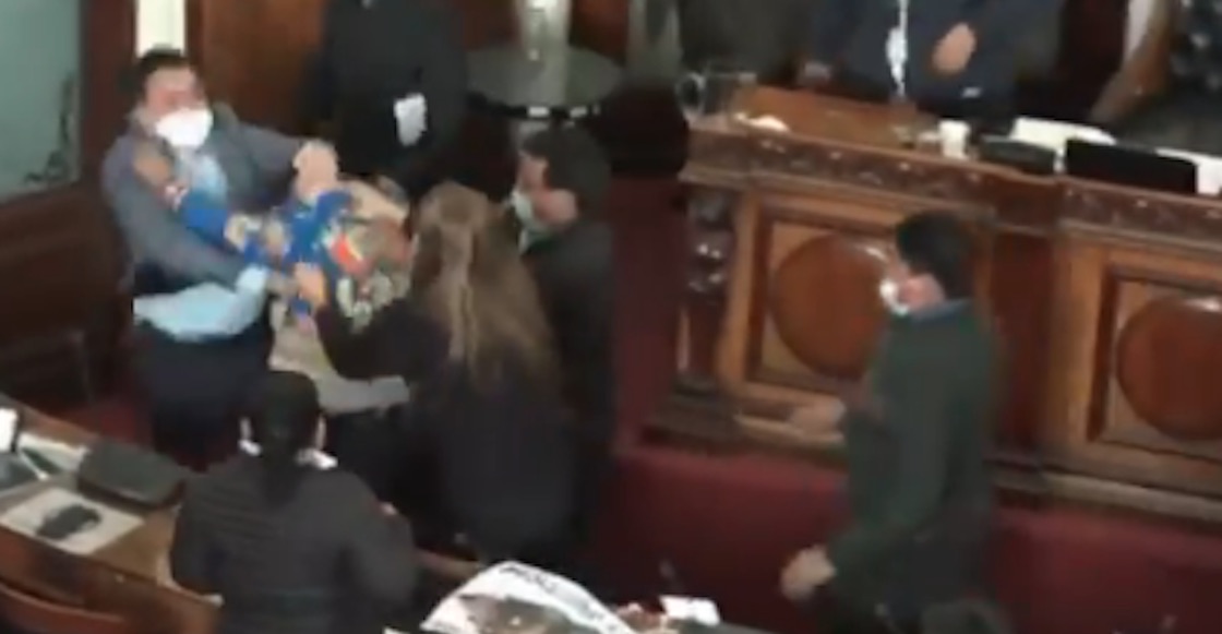 bolivia-parlamento-pelea