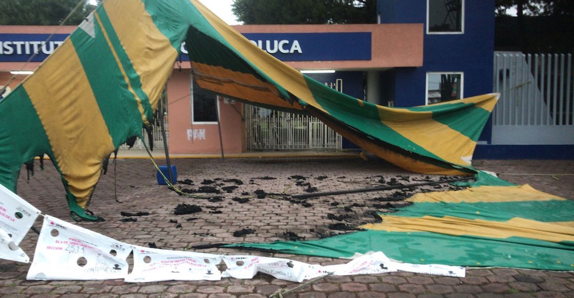 casillas-metepec-violencia-incendio-filas-lona-golpes-roban-vandalizan-elecciones-2021