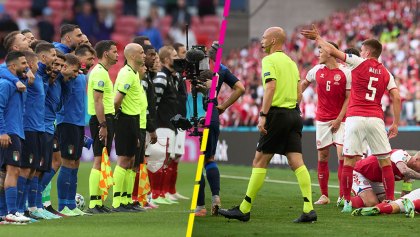 UEFA reconoce al árbitro que intervino en el protocolo de atención a Christian Eriksen