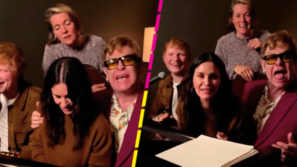 Momentazo: Courteney Cox, Elton John y Ed Sheeran le cantan "Tiny Dancer" a Lisa Kudrow