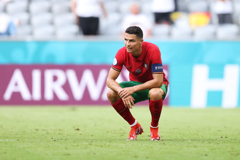 Cristiano Ronaldo con la selección de Portugal en la Eurocopa 2020