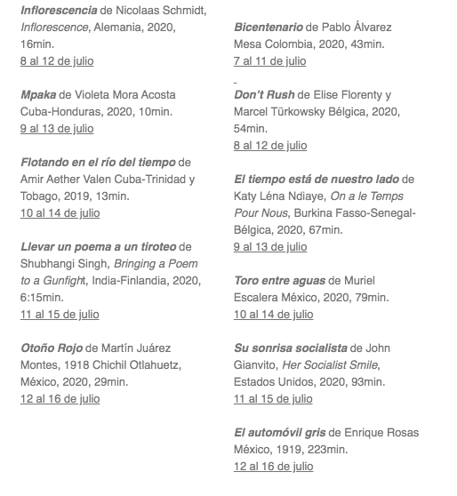 DAIMON II películas y fechas