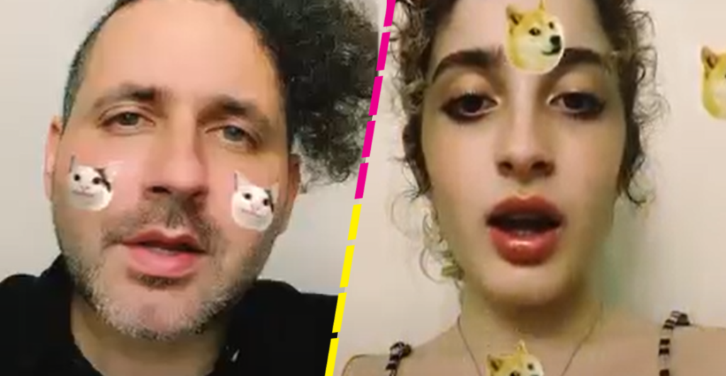 Eduardo Cabra y su hija Azul comparten el entretenido video de "Quisiera ser un meme"