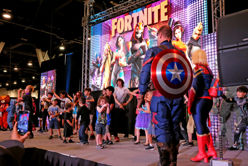 Evento de Fortnite con el Capitán America personaje de Marvel