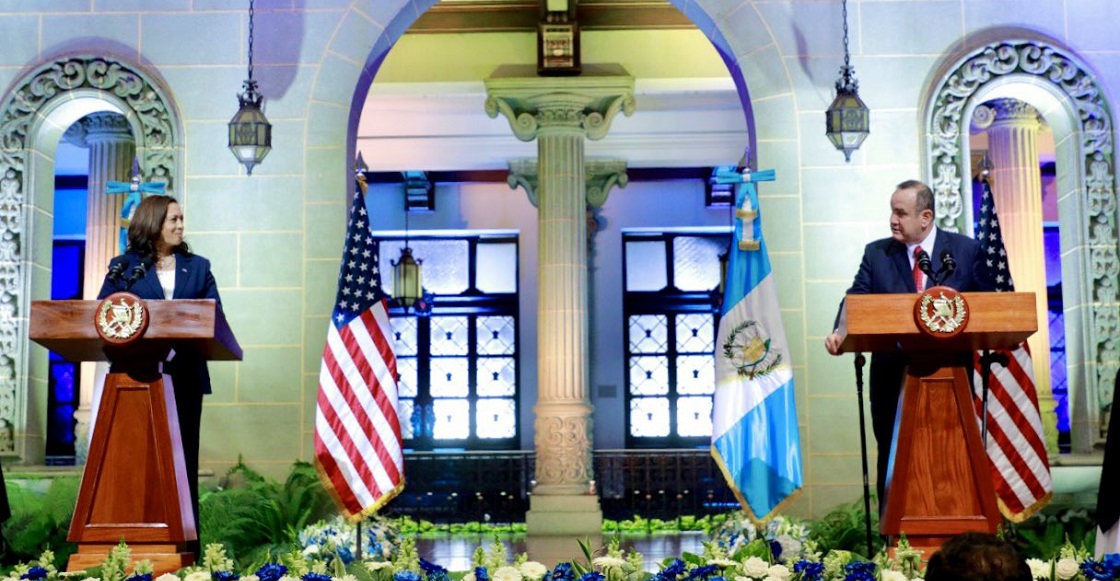 kamala harris Alejandro Giammattei. guatemala