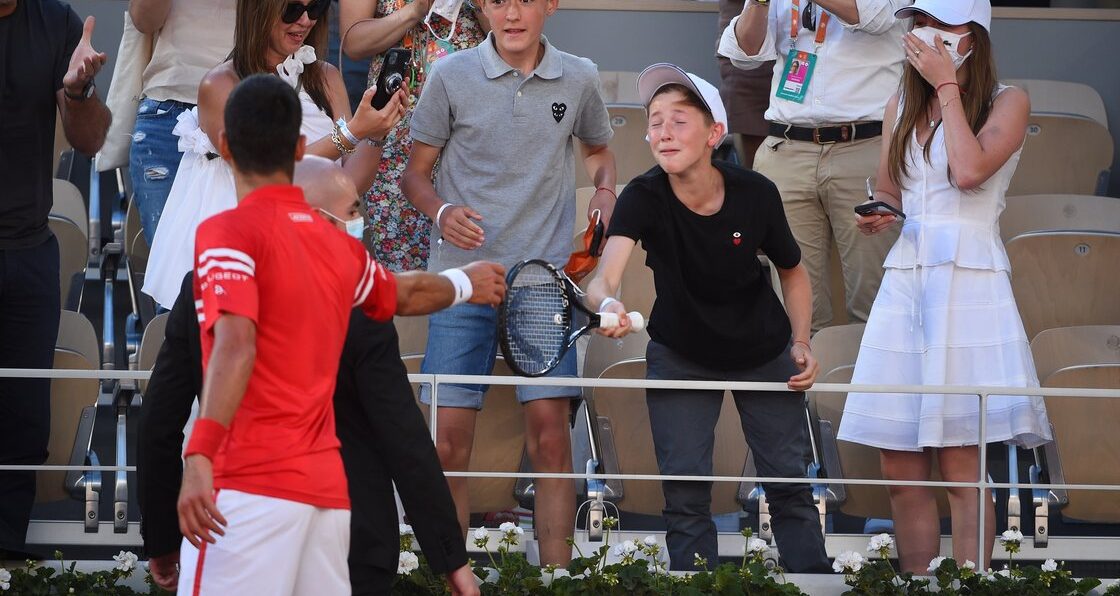 ¡Suertudo! Novak Djokovic regaló la raqueta con la que ganó Roland Garros a un niño mexicano