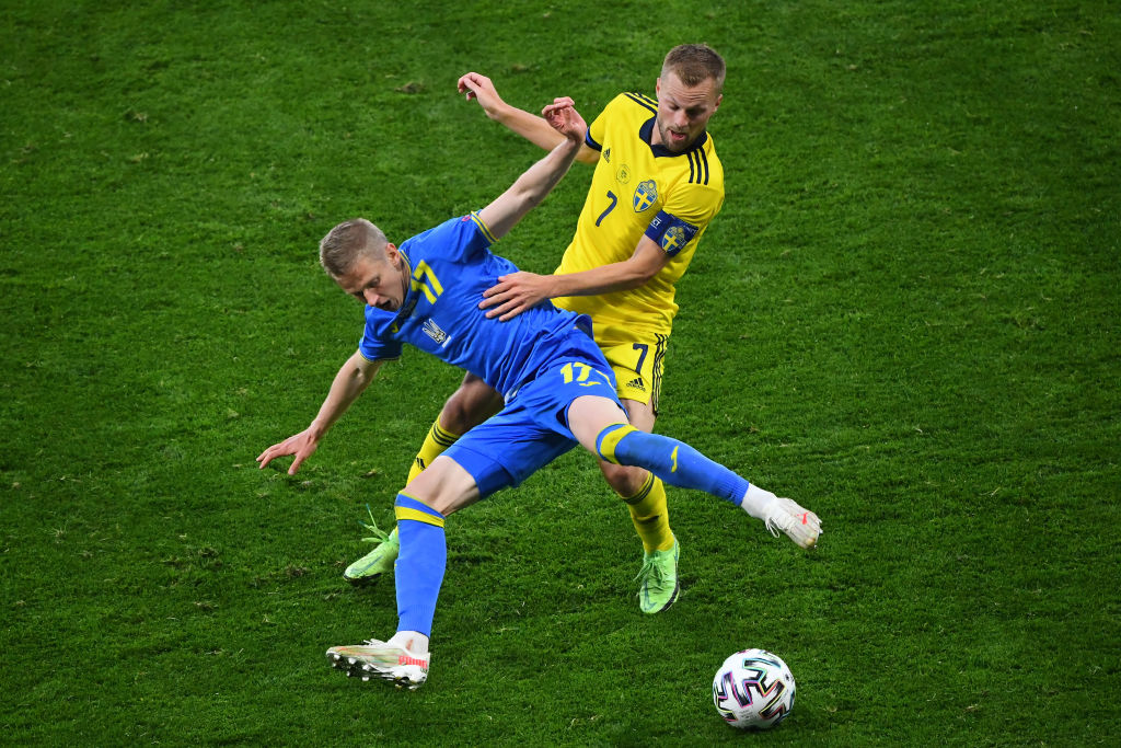 Suecia vs Ucrania en la Eurocopa 2020