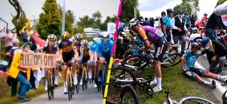 ¿Cuál es la historia de la aficionada que provocó el accidente en el Tour de Francia y qué consecuencias enfrenta?