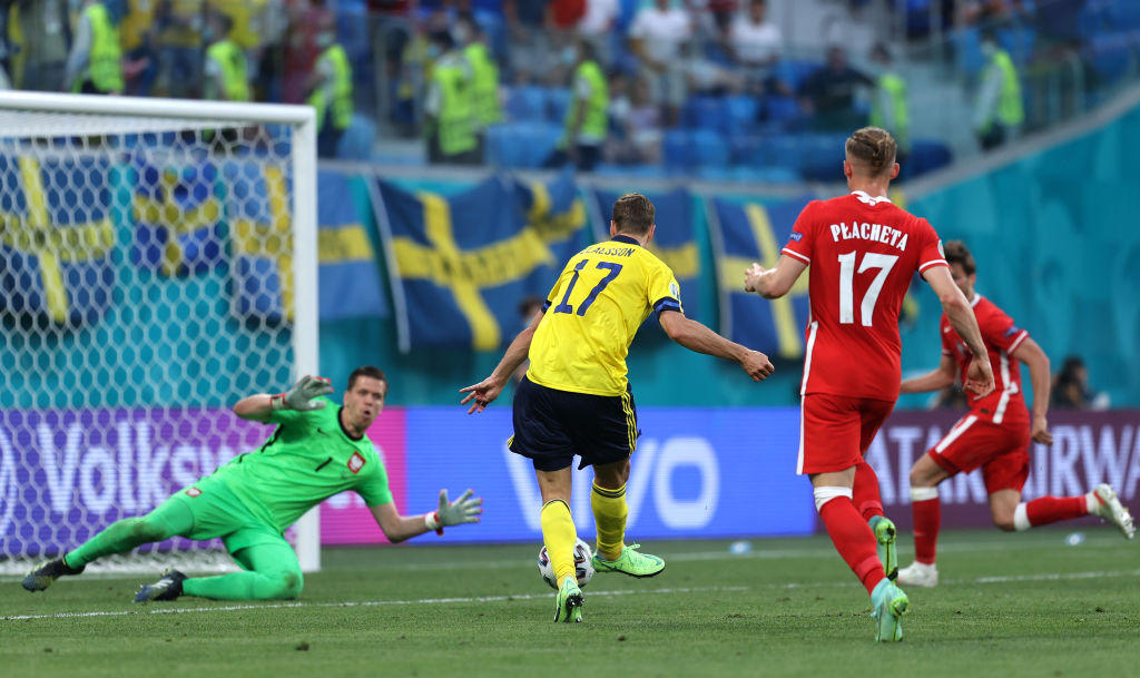 Viktor Claesson hizo el gol de la victoria para Suecia en la Eurocopa