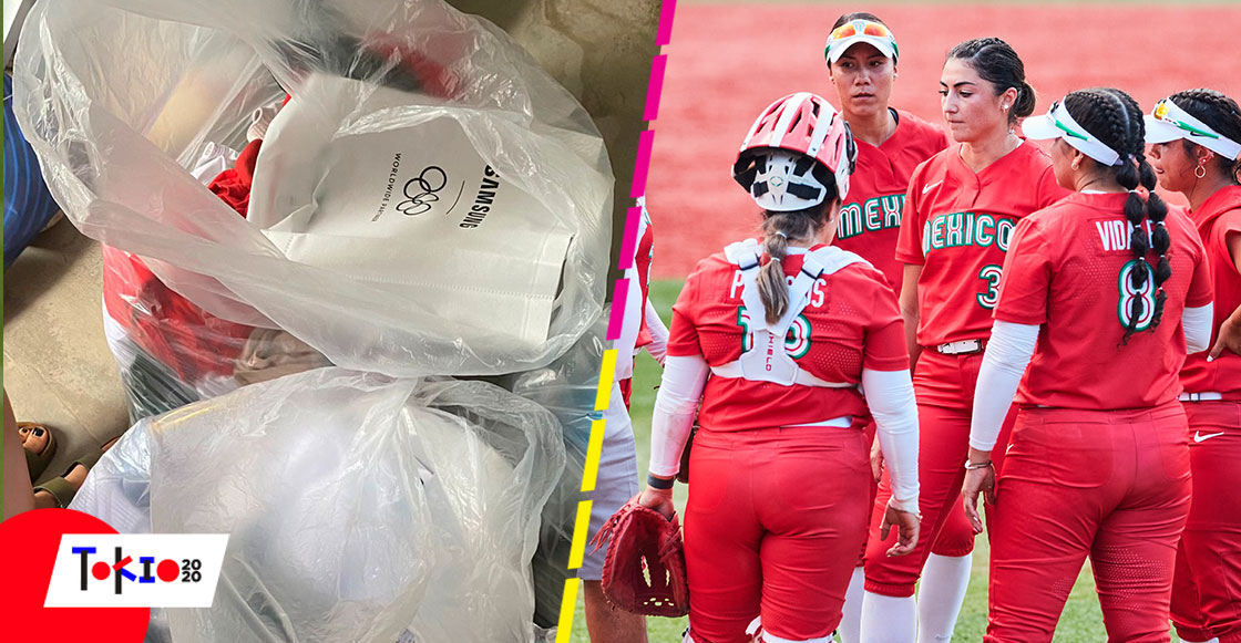 equipo de softbol dejó uniformes en basura?
