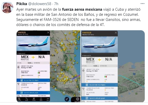 Fuerza Aérea Mexicana Cuba 1