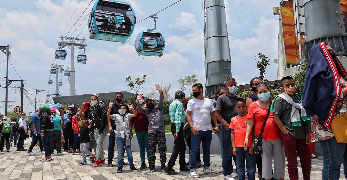 CIUDAD DE MÉXICO, 11JULIO2021.- Claudia Sheinbaum PARDO, jefa de Gobierno encabeza la inauguración del Cablebús Línea 1, Cuautepec - Indios Verdes. La acompañan, Jesús Esteva, secretario de Obras y Servicios; Andrés Lajous Loaeza, secretario de Movilidad; Rosa Icela Rodríguez Velázquez, secretaria de Seguridad y Protección Ciudadana del Gobierno; Jorge Arganis Díaz Leal, secretario de Comunicaciones y Transportes del Gobierno de México; Luisa María Alcalde Luján, secretaria del Trabajo y Previsión Social; Martín López Delgado, encargado de despacho de la Dirección General del Servicio de Transportes Eléctricos de la Ciudad; Peter Baumann, director General de Doppelmayr LATAM; Konstantinos Panagiotou, director general de Doppelmayr México y Francisco Chíguil Figueroa, Alcalde de Gustavo A. Madero.