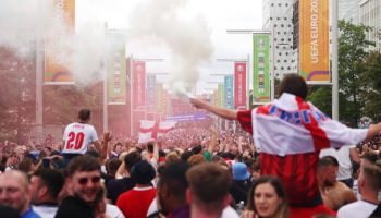 En imágenes: Ambientazo en las calles, los pubs y los alrededores de Wembley previo a la Final de la Eurocopa