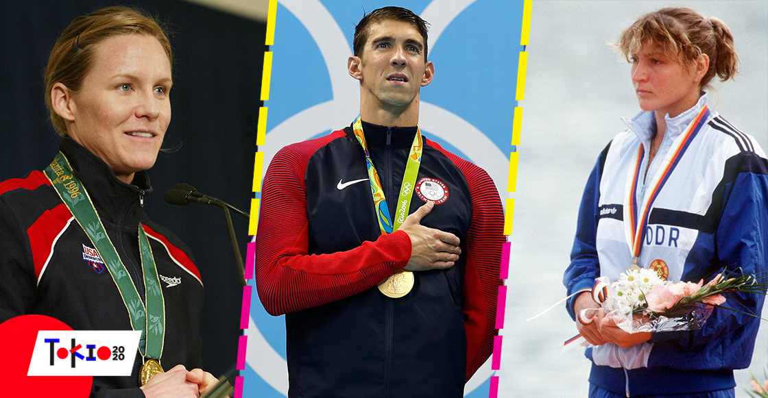 Los atletas con más medallas en la historia de los Juegos Olímpicos