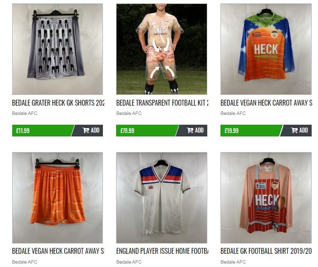 Uniformes del Bedale en venta