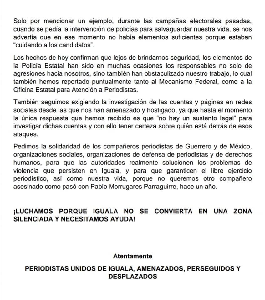 comunicado-periodistas-denuncia