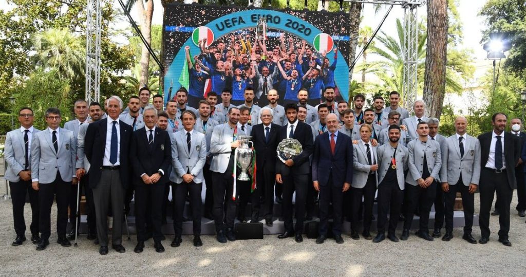 En imágenes: Italia desfiló en Roma y visitó al primer ministro después de ganar la Eurocopa