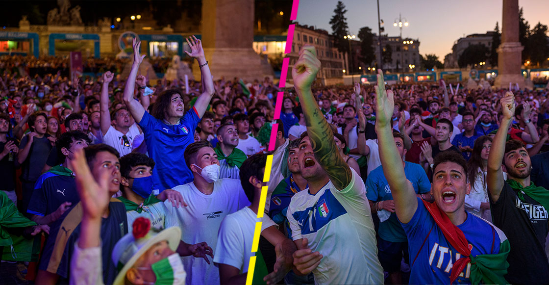 En imágenes y videos: Así fueron los festejos italianos tras las atajadas de Donnarumma en la Eurocopa