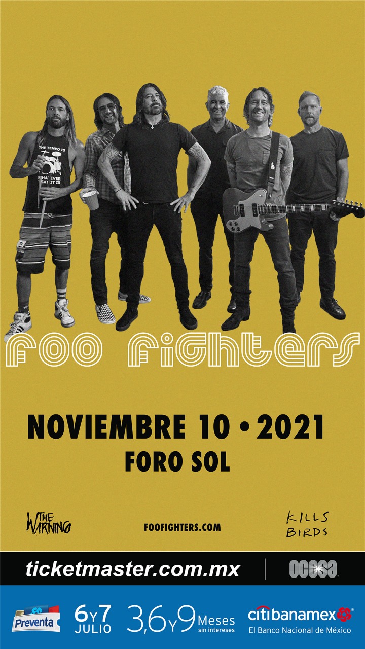 Paren todo: ¡Foo Fighters volverá a la CDMX para dar un concierto en el Foro Sol!